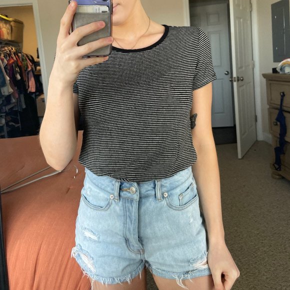 Striped short sleeve shirt - Picture 1 of 3